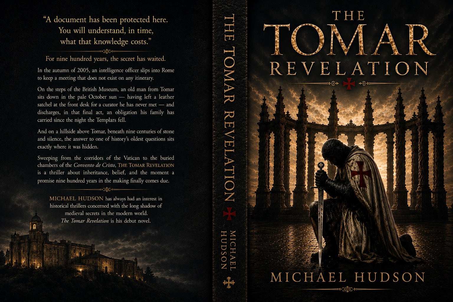Full wraparound cover art for The Tomar Revelation